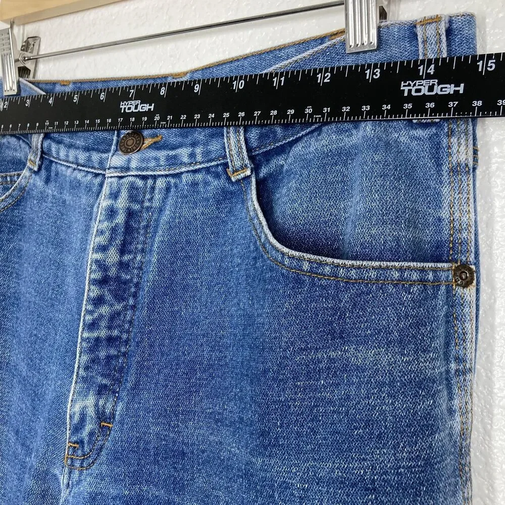 Vintage GAP Jeans Mens 30x30 Blue Denim Straight Leg 100% Cotton Hong Kong 90s